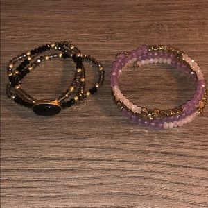 Set of two fun costume bracelets